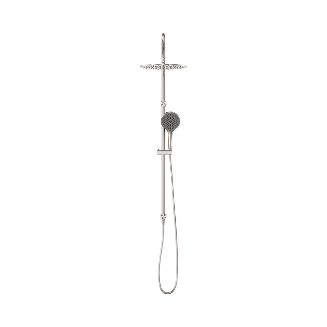 Nero Mecca Twin Shower With Air Shower II - Brushed Nickel Nr221905Hbn