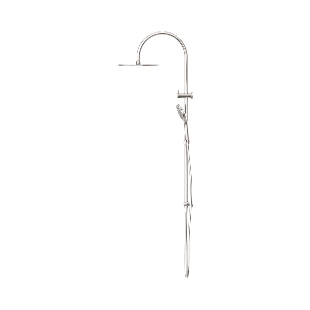 Nero Mecca Twin Shower With Air Shower II - Brushed Nickel Nr221905Hbn