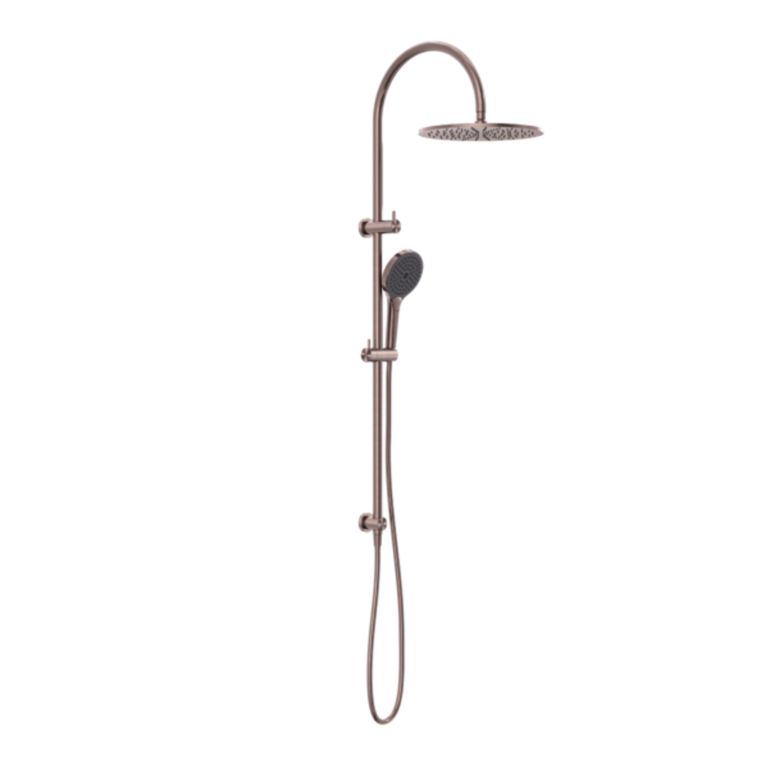 Nero Mecca Twin Shower With Air Shower II - Brushed Bronze Nr221905Hbz