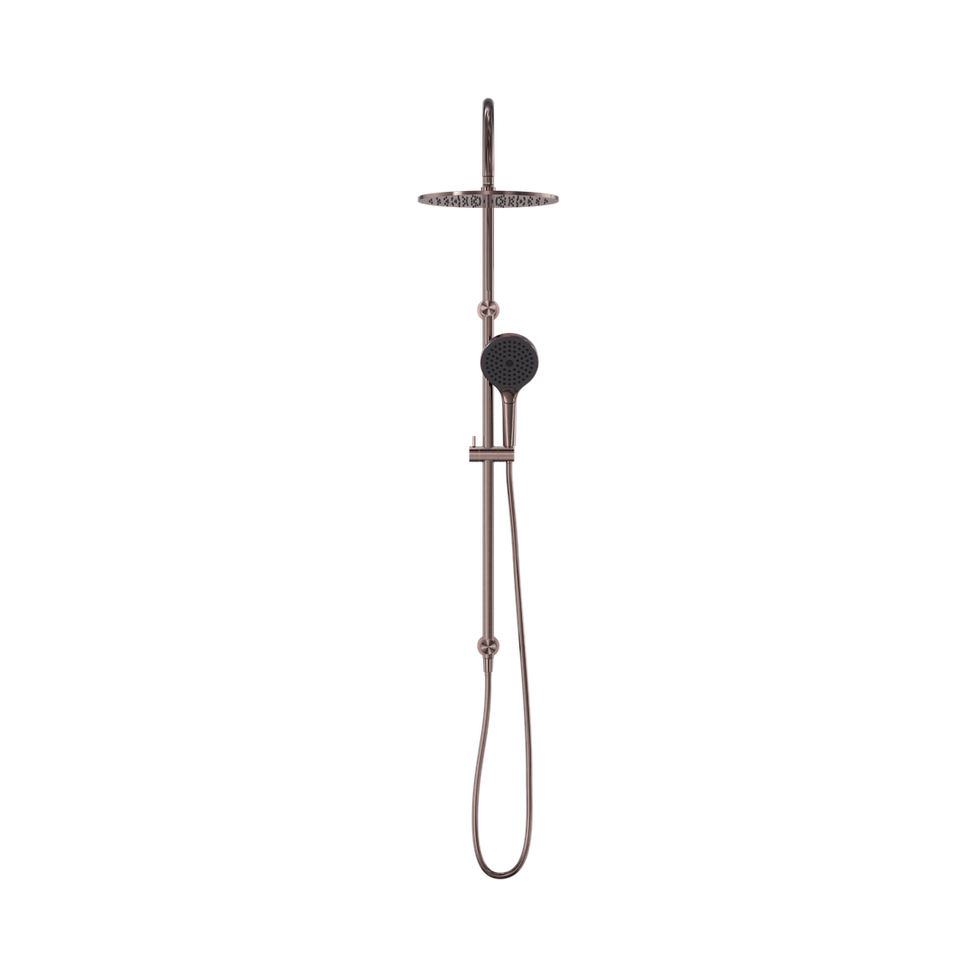 Nero Mecca Twin Shower With Air Shower II - Brushed Bronze Nr221905Hbz
