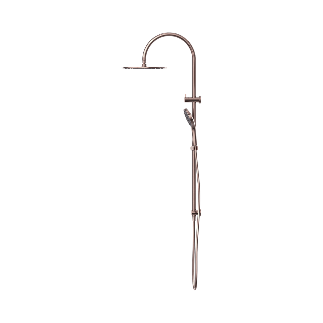 Nero Mecca Twin Shower With Air Shower II - Brushed Bronze Nr221905Hbz