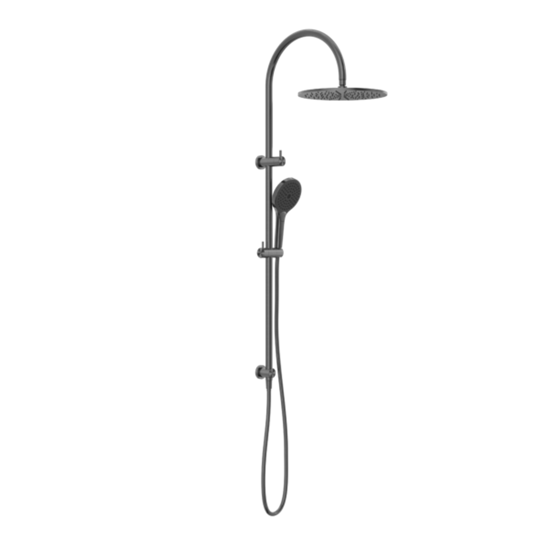 Nero Mecca Twin Shower With Air Shower II - Gunmetal Nr221905Hgm
