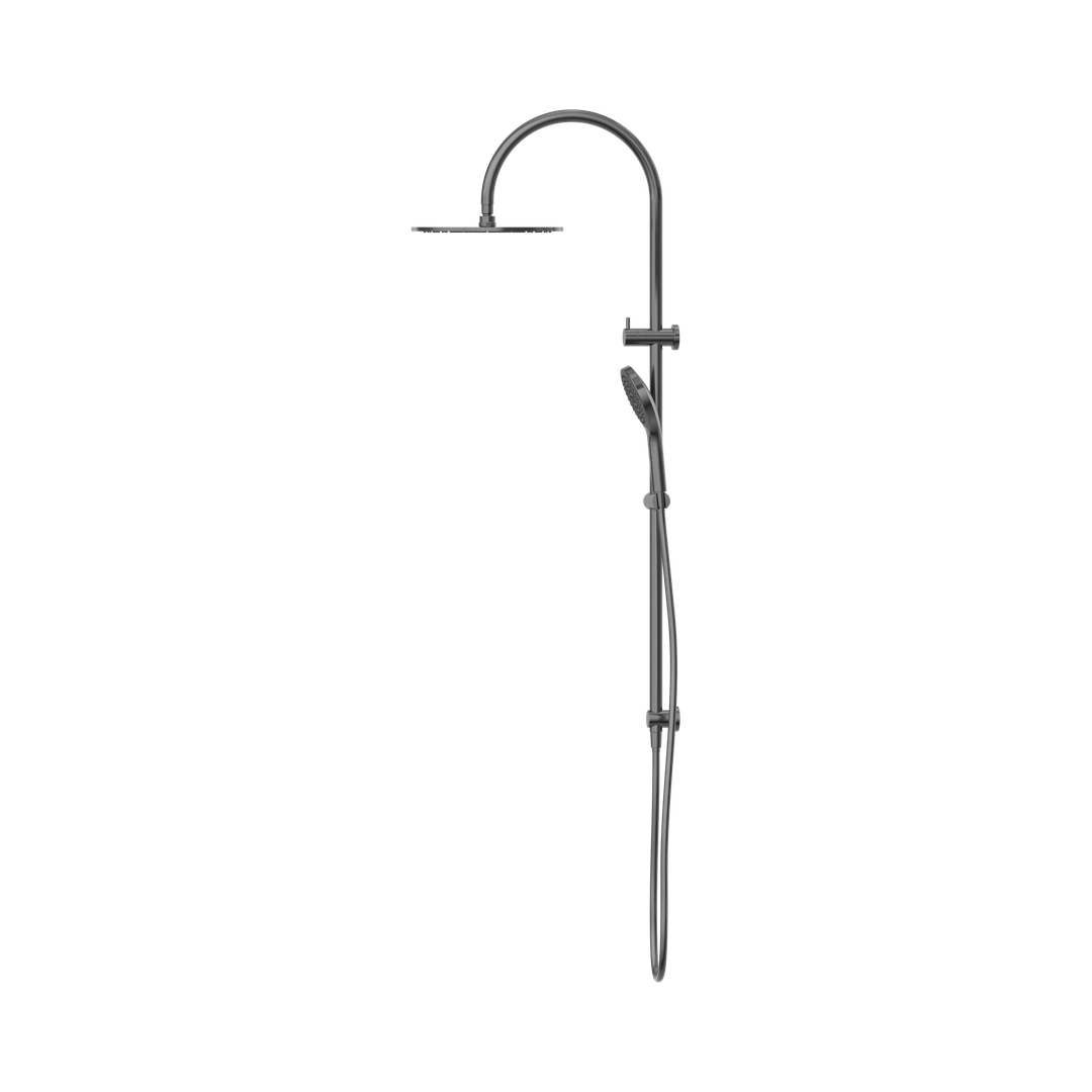 Nero Mecca Twin Shower With Air Shower II - Gunmetal Nr221905Hgm