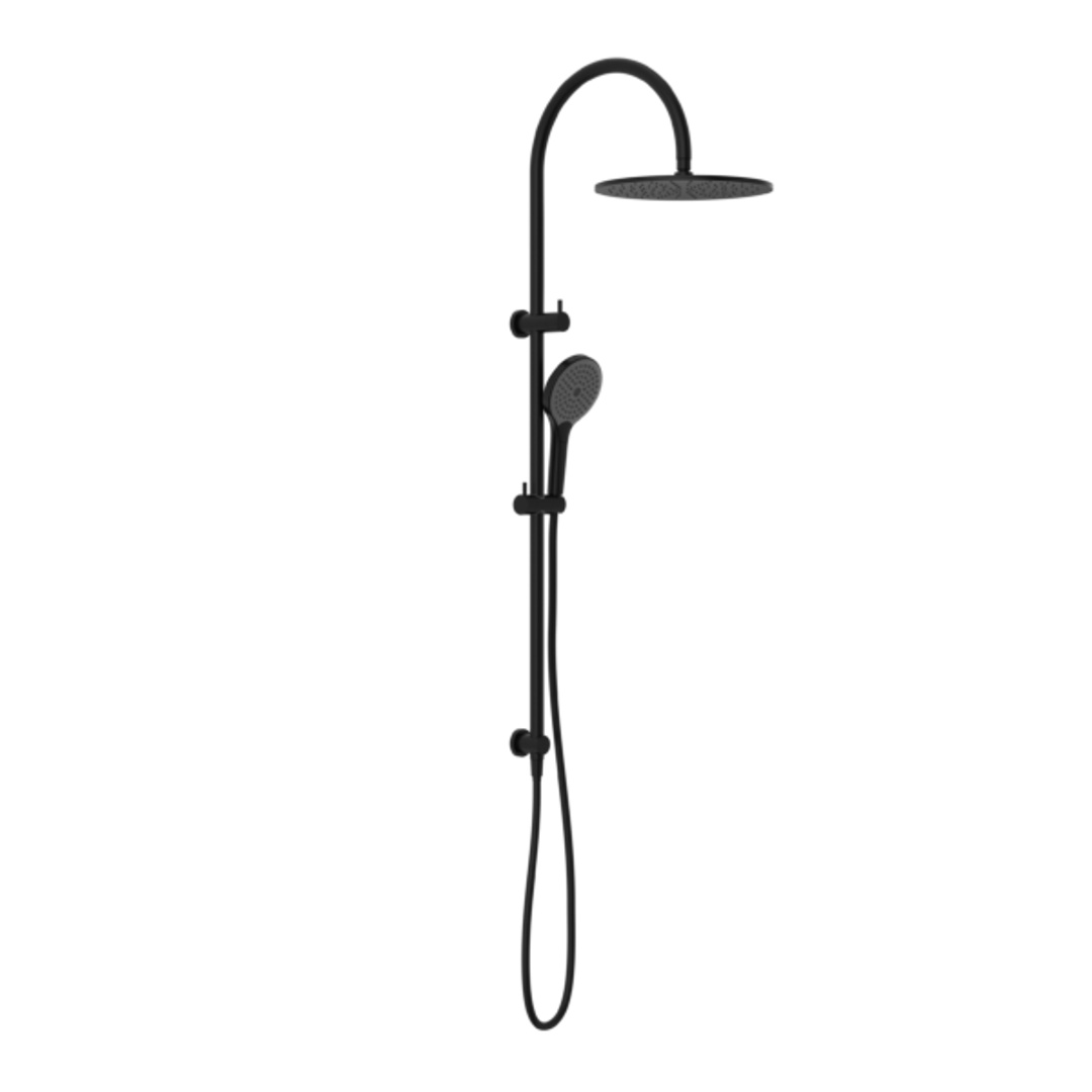 Nero Mecca Twin Shower With Air Shower II - Matte Black Nr221905Hmb