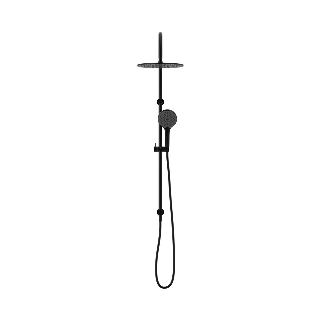 Nero Mecca Twin Shower With Air Shower II - Matte Black Nr221905Hmb