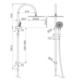 Nero Mecca Twin Shower With Air Shower II - Matte White Nr221905Hmw