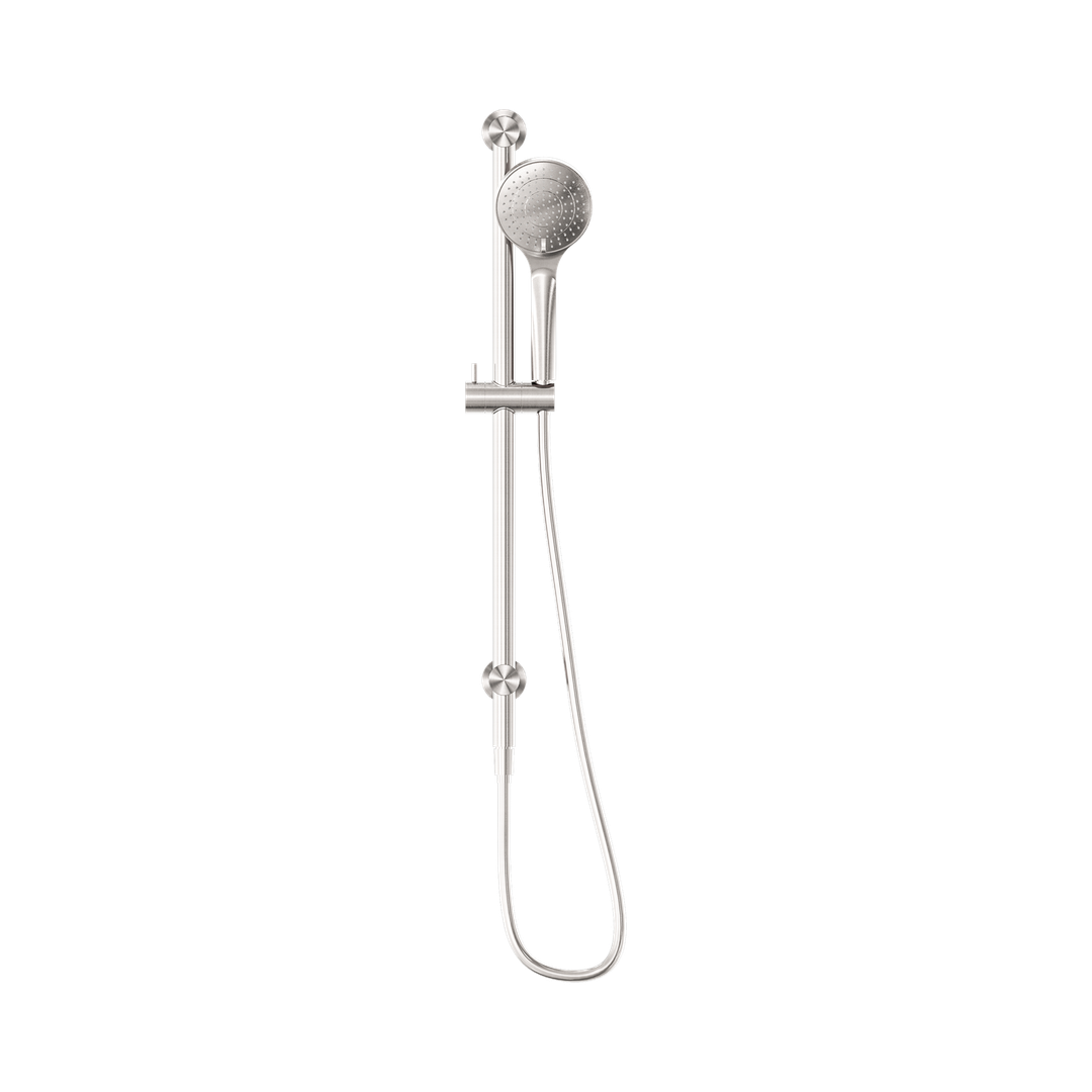 Mecca Nero Shower Rail With Air Shower - Brushed Nickel