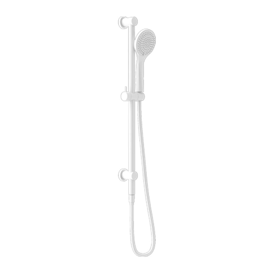 Nero Mecca Rail Shower With Air Shower - Matte White