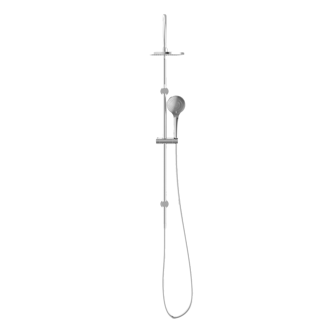 Nero Mecca Twin Shower With Air Shower - Chrome