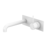 Mecca Wall Basin Nero Mixer Handle Up 160mm Spout - Matte White