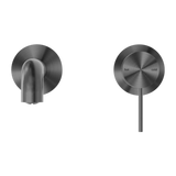 Mecca Wall Basin Nero Mixer Separate Back Plate 185mm Spout - Gun Metal