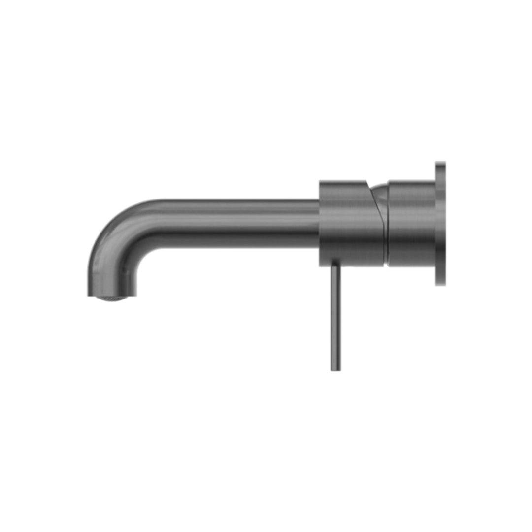 Mecca Wall Basin Nero Mixer Separate Back Plate 230mm Spout - Gun Metal