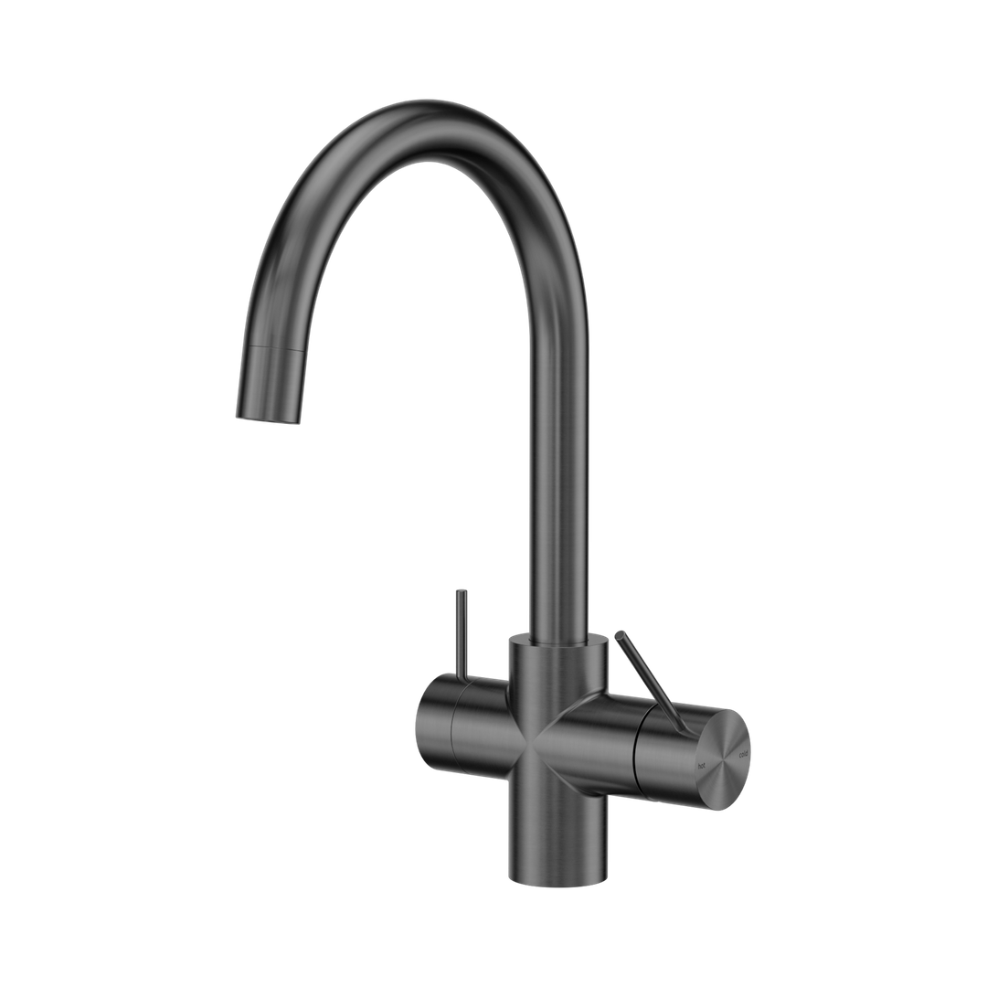 Nero Mecca 3 Way Filtered Mixer Tap - Gunmetal