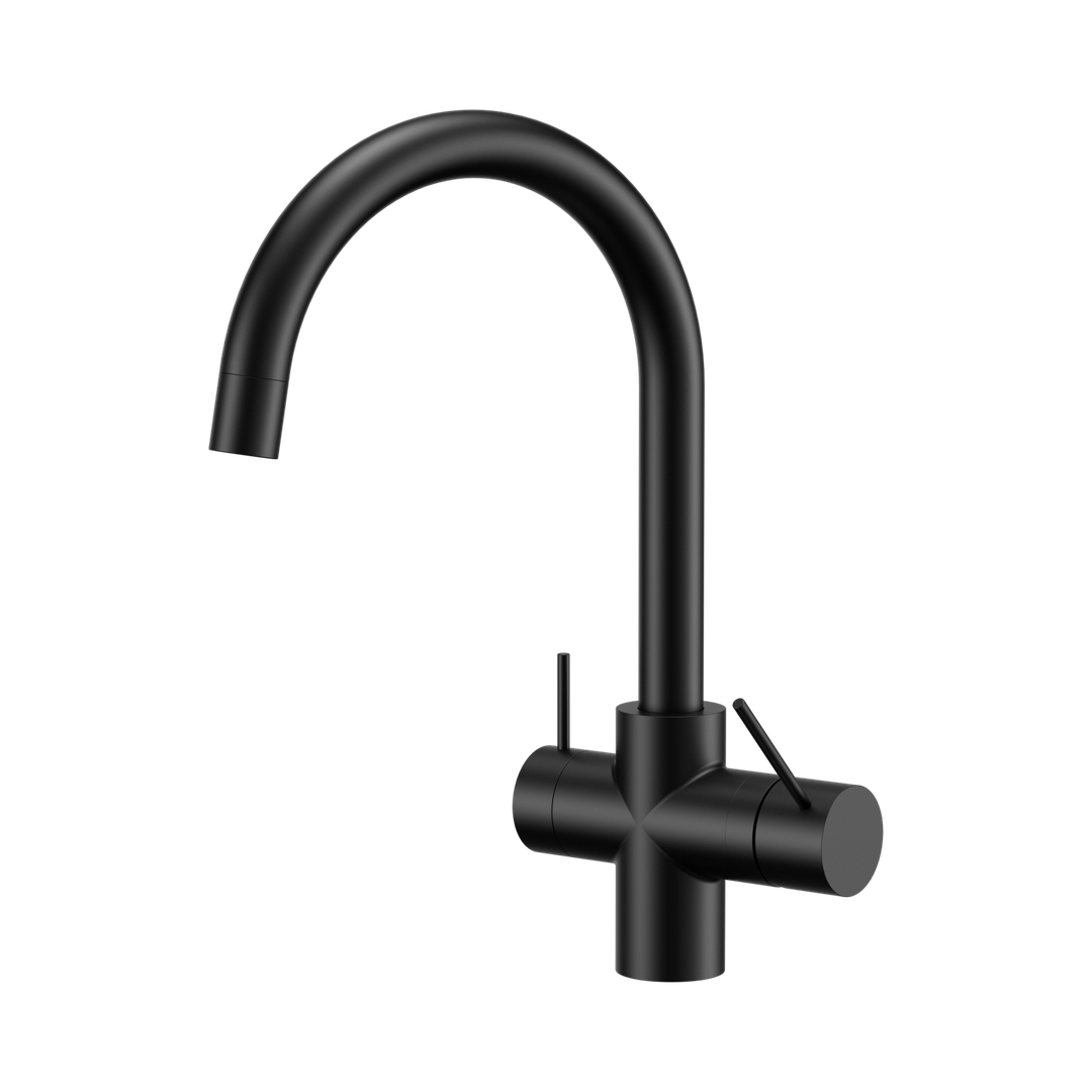 Nero Mecca 3 Way Filtered Mixer Tap - Matte Black
