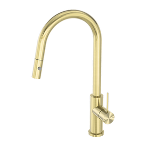 Nero Mecca Pull Out Sink Mixer With Vegie Spray - Brushed Gold