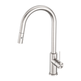 Nero Mecca Pull Out Sink Mixer W/ Vegie Spray - Brushed Nickel