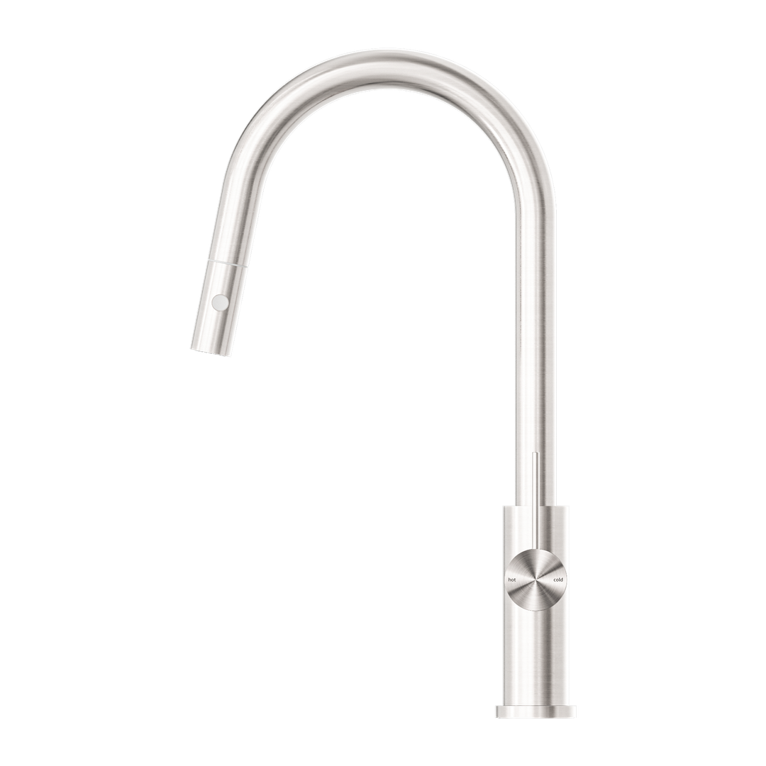 Mecca Pull Out Sink Nero Mixer W/ Vegie Spray - Brushed Nickel