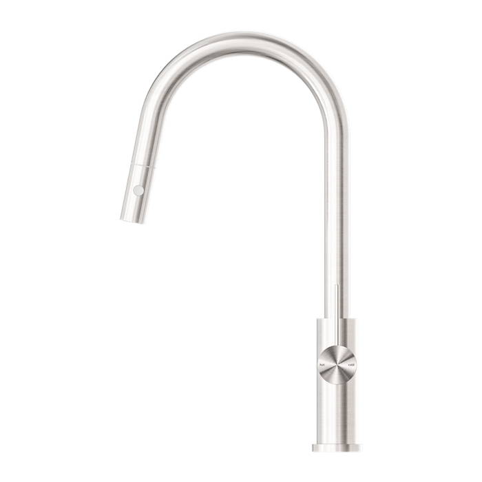 Nero Mecca Pull Out Sink Mixer W/ Vegie Spray - Brushed Nickel