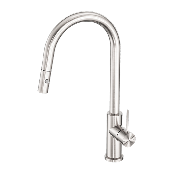 Nero Mecca Pull Out Sink Mixer W/ Vegie Spray - Brushed Nickel