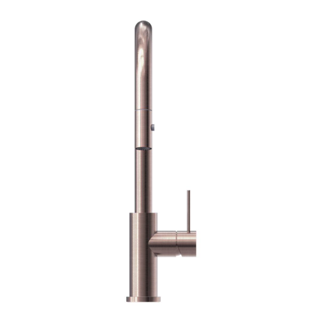 Mecca Pull Out Sink Nero Mixer With Vegie Spray Function - Brushed Bronze