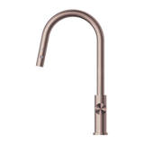 Mecca Pull Out Sink Nero Mixer With Vegie Spray Function - Brushed Bronze