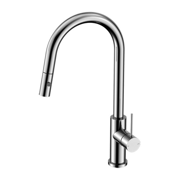Nero Mecca Pull Out Sink Mixer With Vegie Spray - Chrome