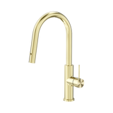 Nero Mecca Smart Sensor Pull Out Kitchen Mixer - Brushed Gold