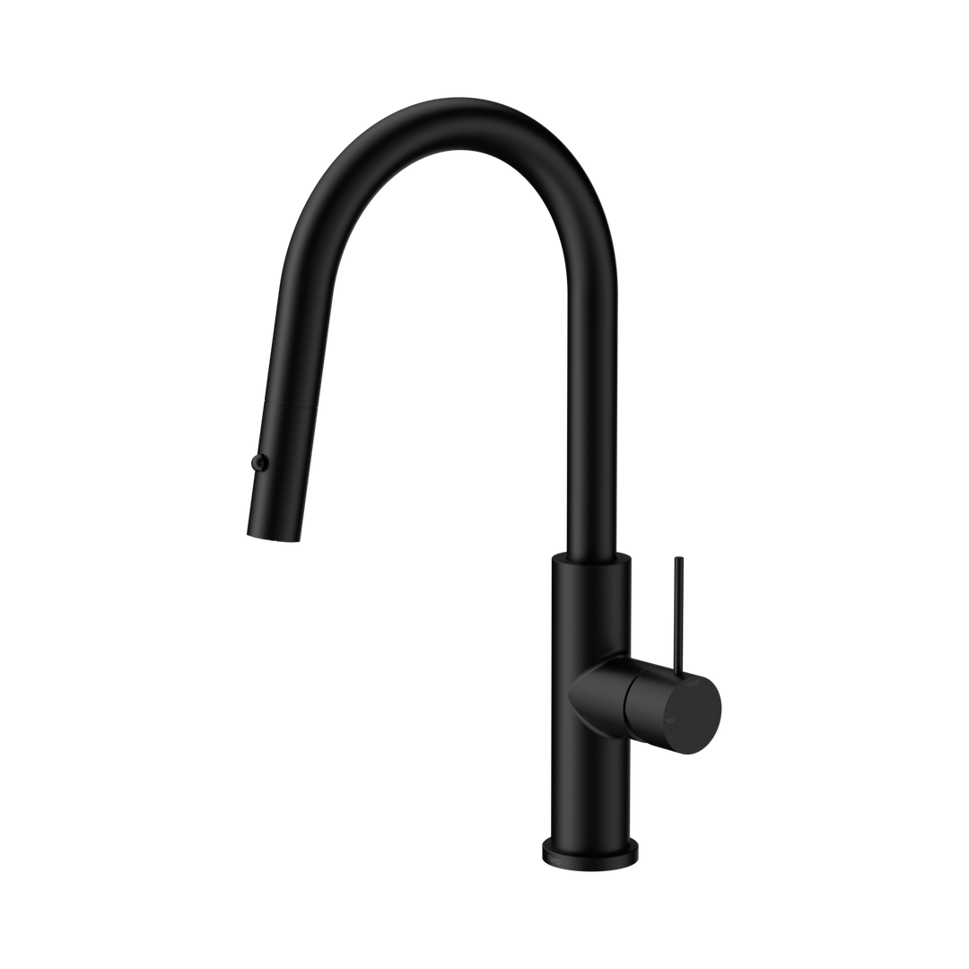 Nero Mecca Smart Sensor Pull Out Kitchen Mixer - Matte Black