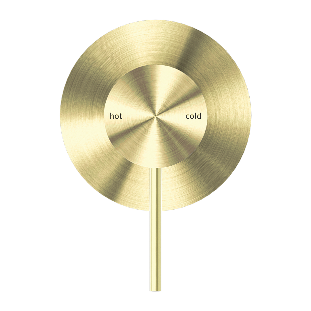 Nero Mecca Shower Mixer 80mm Plate - Brushed Gold