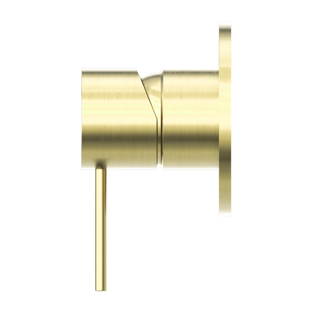 Nero Mecca Shower Mixer 80mm Plate - Brushed Gold