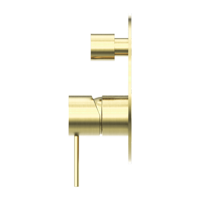 Nero Mecca Shower Mixer With Diverter - Brushed Gold