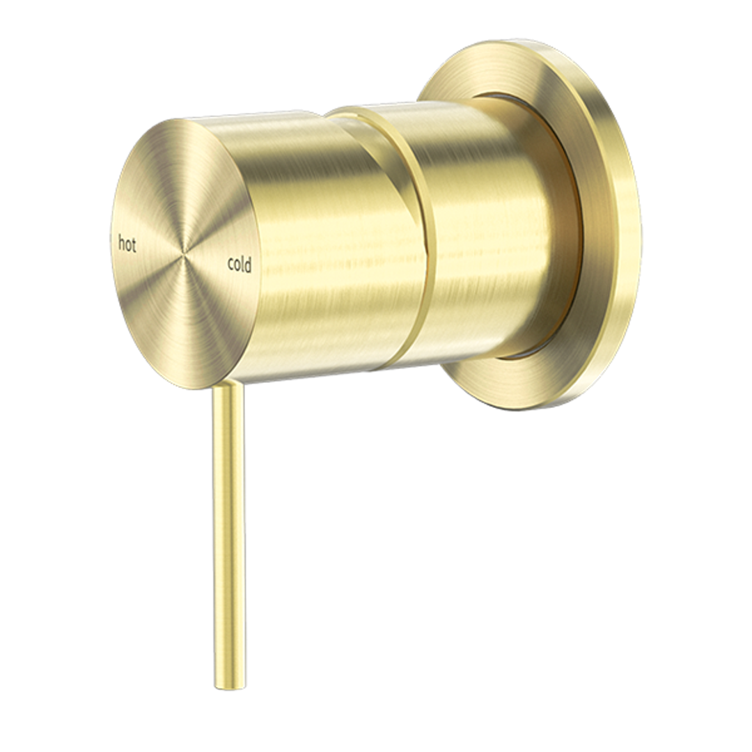 Nero Mecca Shower Mixer 60mm Plate - Brushed Gold