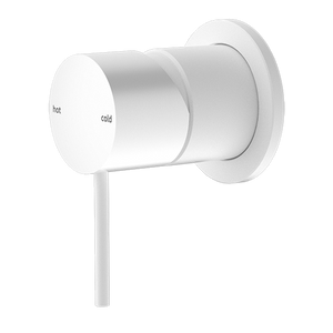 Nero Mecca Shower Mixer 60mm Plate - Matt White