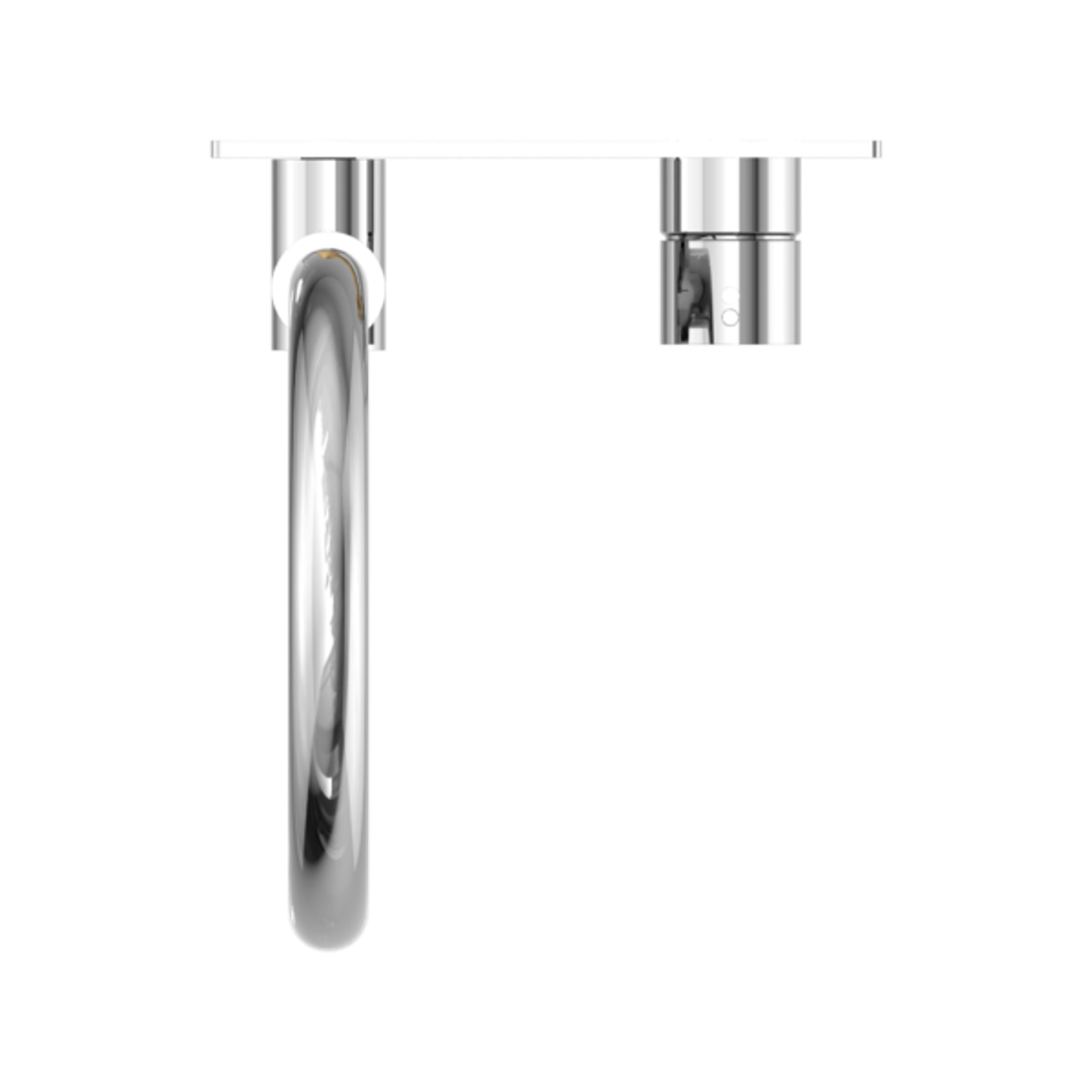 Mecca Wall Basin/Bath Nero Mixer Swivel Spout Handle Up - Chrome