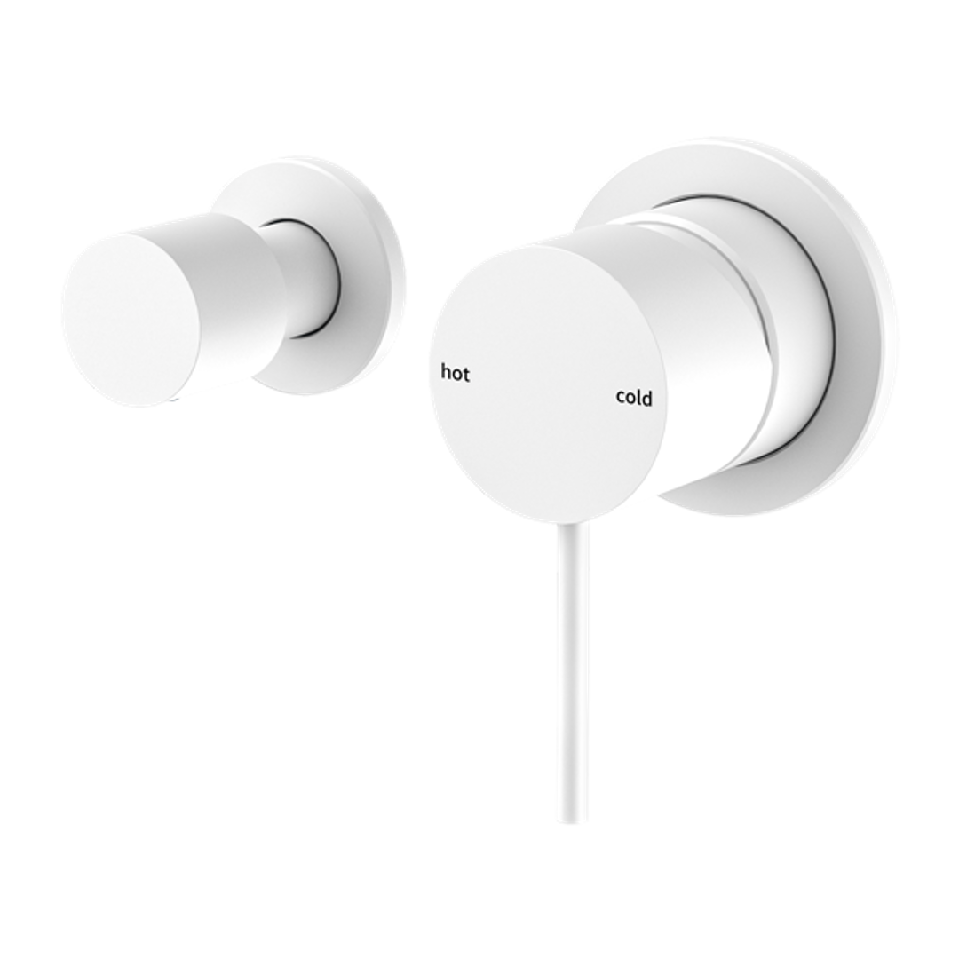 Nero Mecca Shower Mixer With Horizontal 2 Way Divertor - Matte White Nr221911Umw