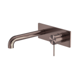 Mecca Wall Basin/Bath Nero Mixer 120mm - Brushed Bronze