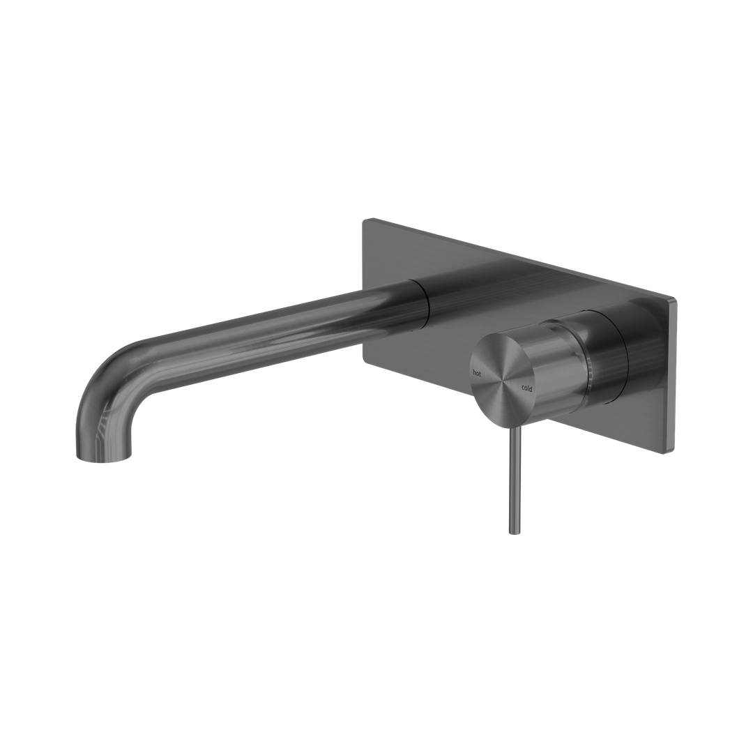 Nero Mecca Wall Basin/Bath Mixer 120Mm - Gunmetal