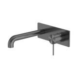 Nero Mecca Wall Basin/Bath Mixer 120Mm - Gunmetal
