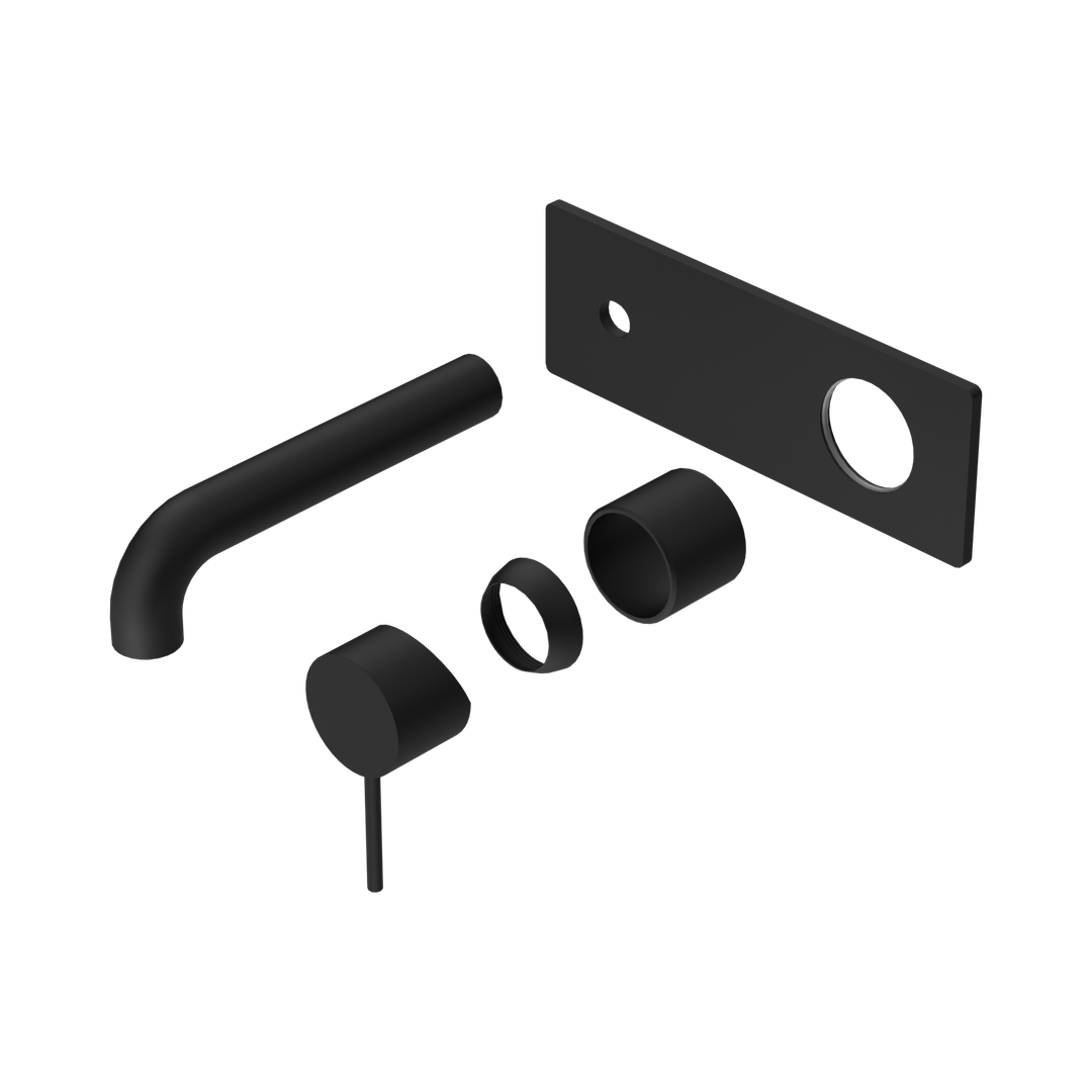 Nero Mecca Wall Basin/Bath Mixer 120Mm Trim Kits Only - Matte Black