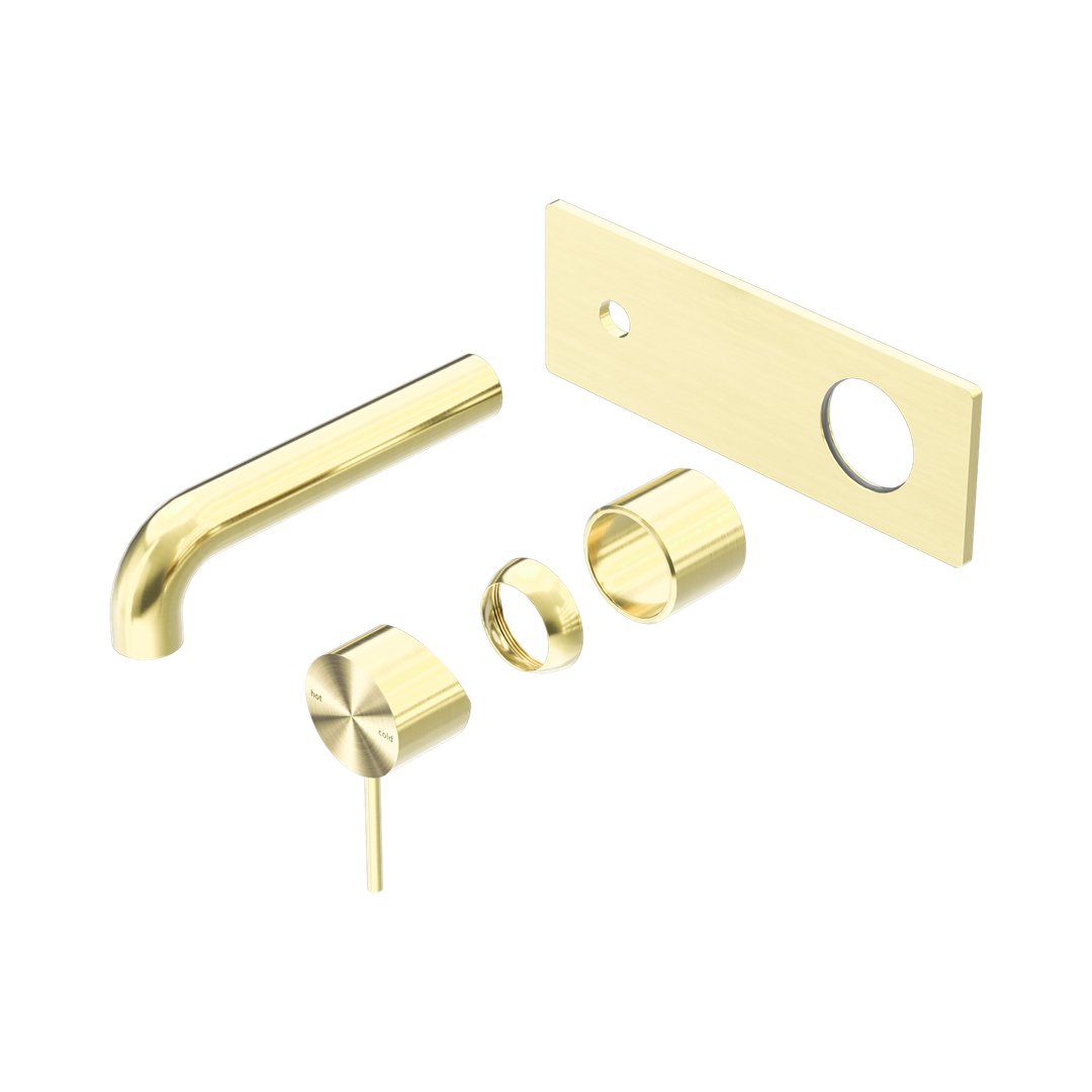 Nero Mecca Wall Basin/Bath Mixer 160Mm Trim Kits Only - Brushed Gold