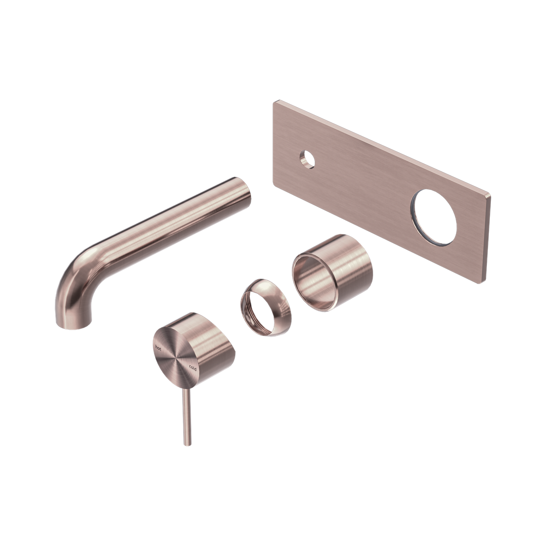 Mecca Wall Basin/Bath Nero Mixer 185mm Trim Kits Only - Brushed Bronze