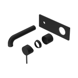 Nero Mecca Wall Basin/Bath Mixer 185Mm Trim Kits Only - Matte Black