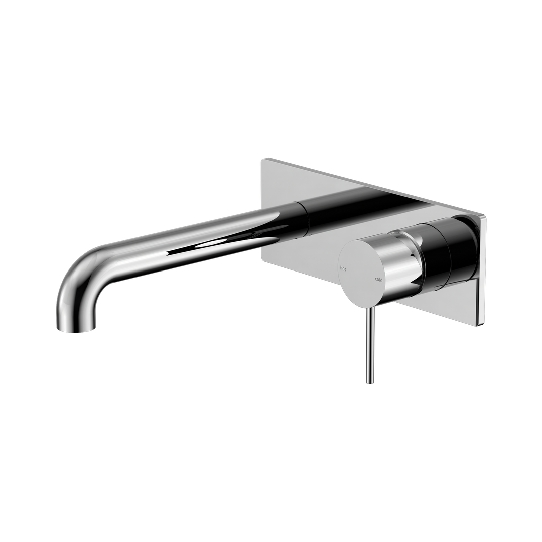 Nero Mecca Wall Basin/Bath Mixer 260Mm - Chrome