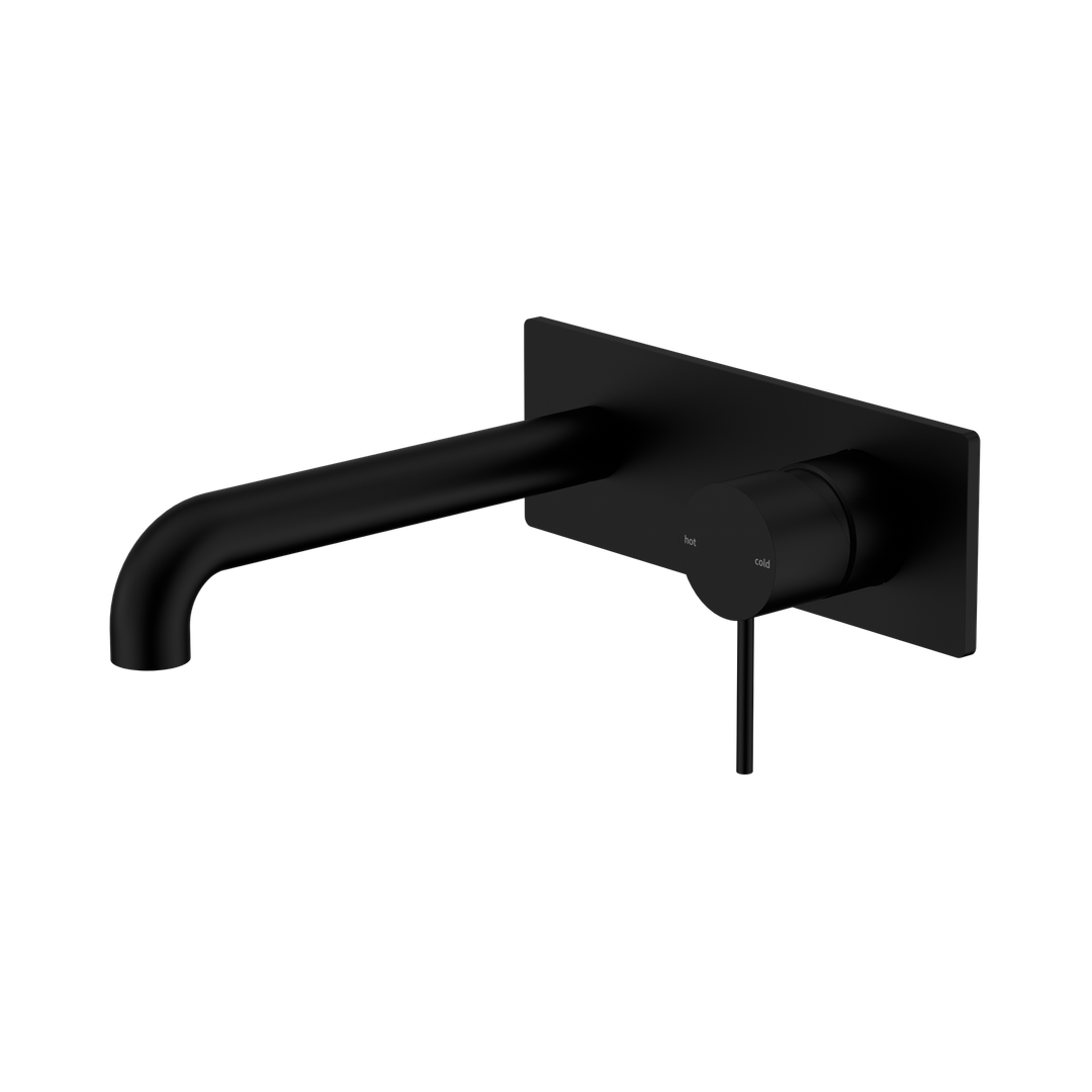 Nero Mecca Wall Basin/Bath Mixer 260Mm - Matte Black