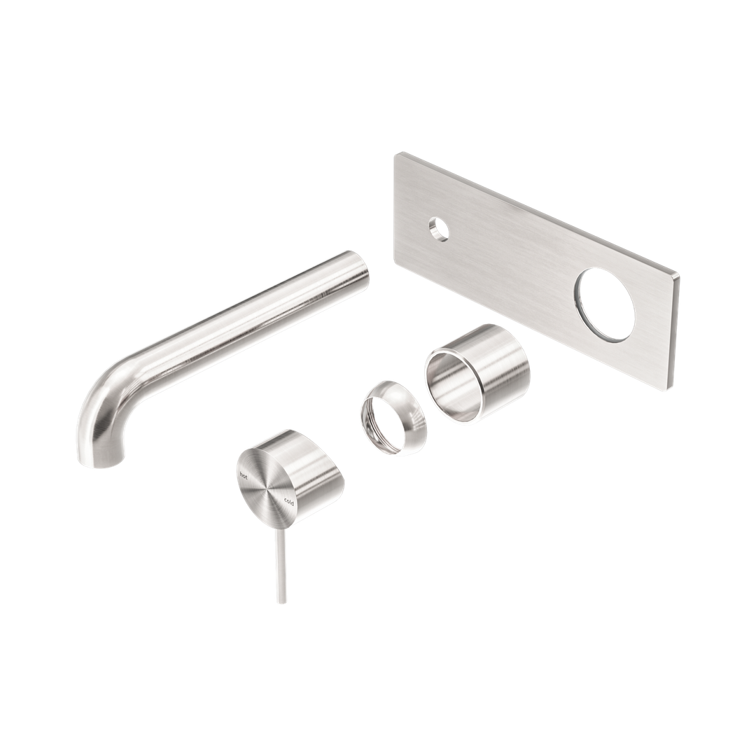 Nero Mecca Wall Basin/Bath Mixer 260Mm Trim Kits Only - Brushed Nickel