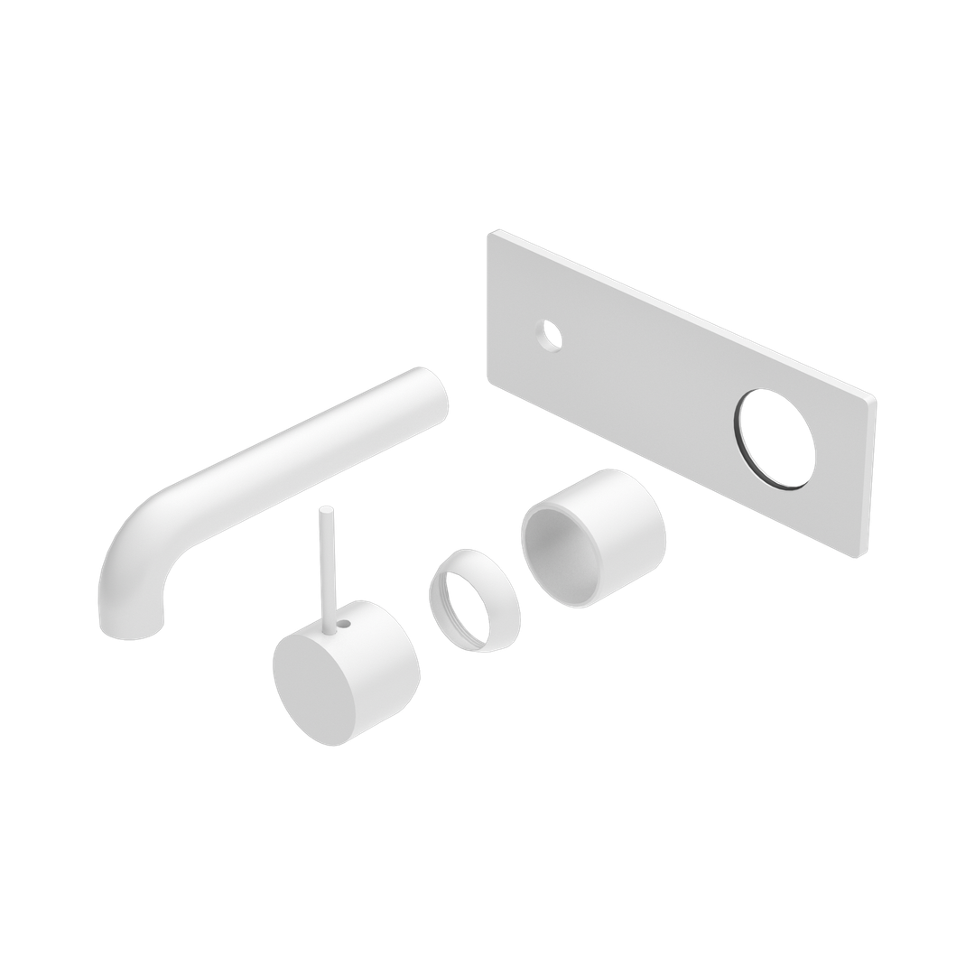 Nero Mecca Wall Basin/Bath Mixer Handle Up 120Mm Trim Kits Only - Matte White