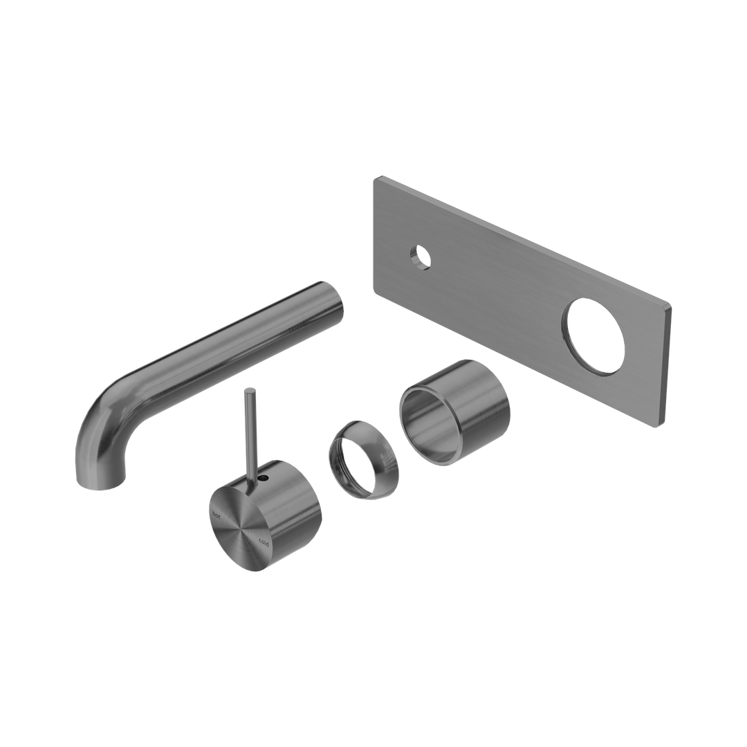 Nero Mecca Wall Basin/Bath Mixer Handle Up 160Mm Trim Kits Only - Gunmetal