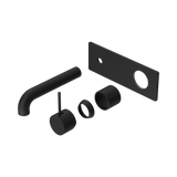 Nero Mecca Wall Basin/Bath Mixer Handle Up 160Mm Trim Kits Only - Matte Black