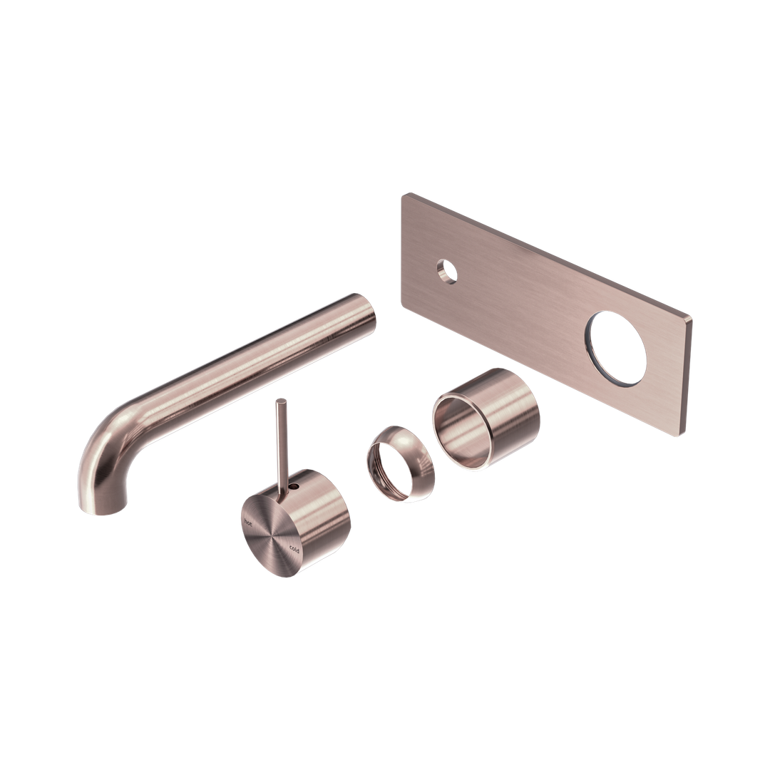 Nero Mecca Wall Basin/Bath Mixer Handle Up 185Mm Trim Kits Only - Brushed Bronze