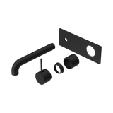 Nero Mecca Wall Basin/Bath Mixer Handle Up 185Mm Trim Kits Only - Matte Black